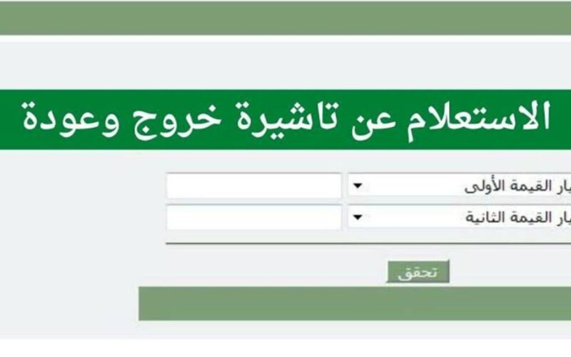 استعلام عن تأشيرة زياراة عائلية 2024/1446